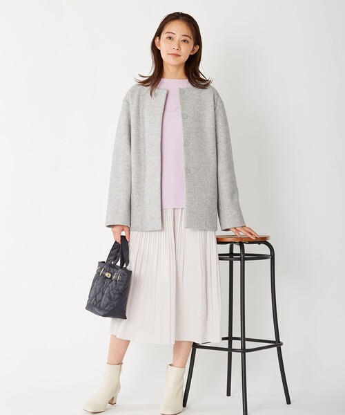 J.PRESS(ジェイプレス)の「【洗える】ノルディス2WAYジョーゼット プリーツ スカート(スカート・レディース・ブラック系/ライトグレー系/ライトグリーン系/ネイビー系・T15/T13)」の13枚目の写真