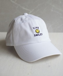 【LIVE SMILEY】刺繍ローキャップ