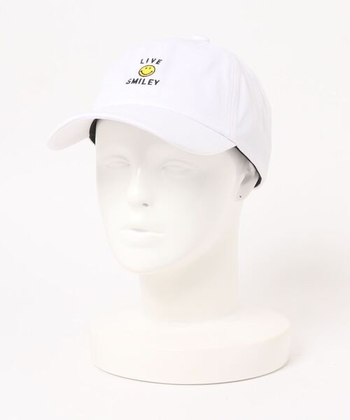 PARKS TOKYO SELECT（パークストウキョウセレクト）の「【LIVE SMILEY】刺繍ローキャップ（キャップ・メンズ・ブラック/ベージュ/ピンク/チャコール/ホワイト・FREE）」の8枚目の写真