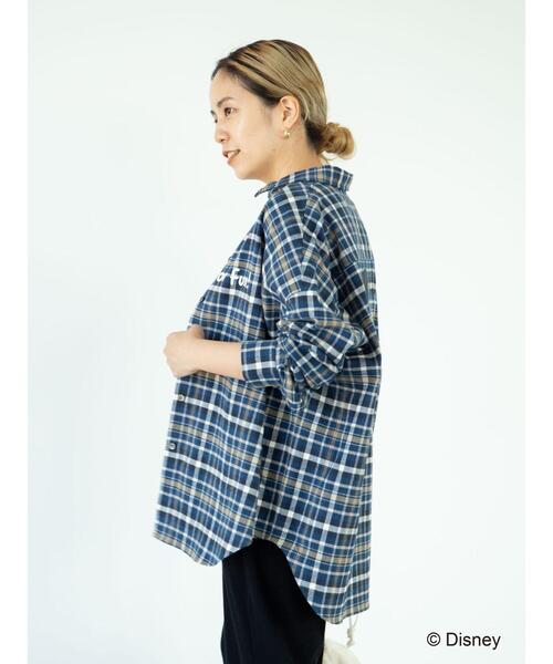 Disney(ディズニー)の「チェック綿ビエラBIGシャツ/Mickey(シャツ/ブラウス・レディース・ブラウン/ネイビー・M/L)」の19枚目の写真