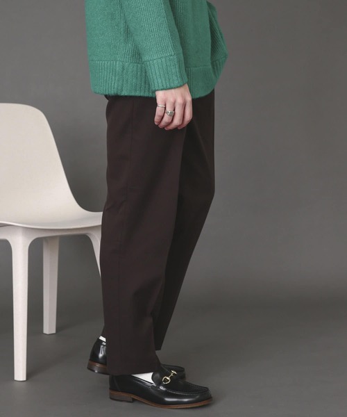 SENSE OF PLACE by URBAN RESEARCH（センスオブプレイスバイアーバンリサーチ）の「『Sサイズあり』ウールライクタックテーパードパンツ（スラックス・メンズ・ブラック/ブラウン/グレー/ライトベージュ・MEDIUM/LARGE/SMALL）」の16枚目の写真