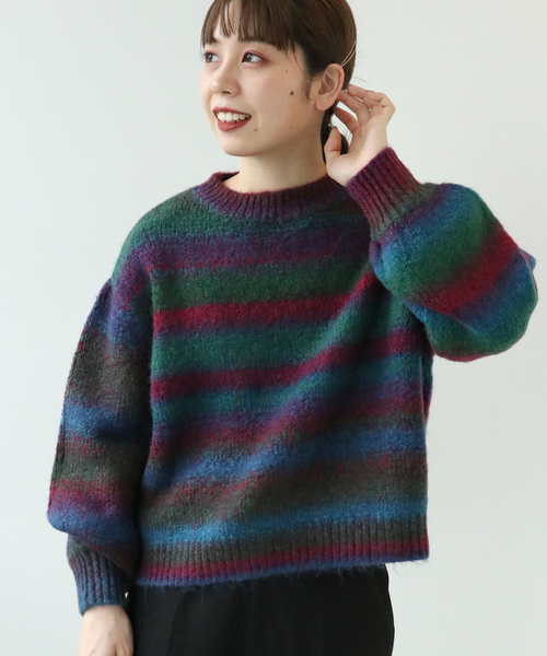 Simplicite（サンプリシテ）の「《追加》カスリグラデーションニット