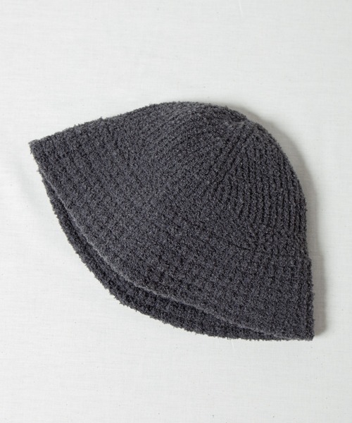 RACAL(ラカル)の「Boucle Knit Sailor Hat / ブークレニットセーラーハット(ニットキャップ/ビーニー・メンズ・ブラック/ベージュ/グレー/アイボリー・FREE)」の10枚目の写真
