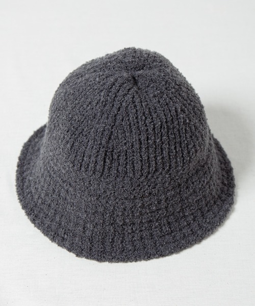 RACAL(ラカル)の「Boucle Knit Sailor Hat / ブークレニットセーラーハット(ニットキャップ/ビーニー・メンズ・ブラック/ベージュ/グレー/アイボリー・FREE)」の12枚目の写真
