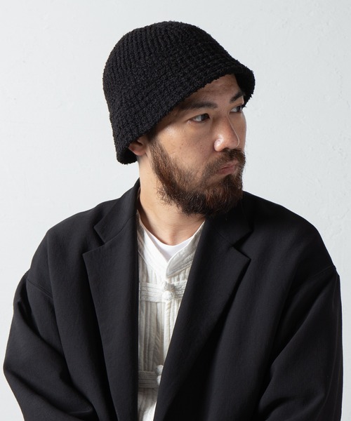 RACAL(ラカル)の「Boucle Knit Sailor Hat / ブークレニットセーラーハット(ニットキャップ/ビーニー・メンズ・ブラック/ベージュ/グレー/アイボリー・FREE)」の15枚目の写真