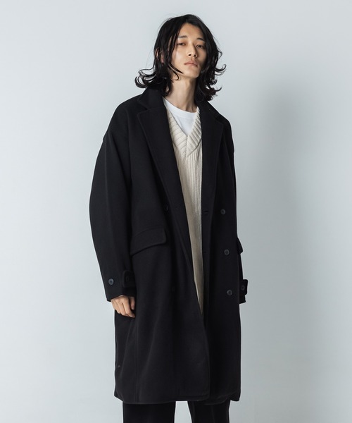 DETAILS（ディテールズ）の「DETAILS/ダブルチェスターコート（チェスターコート・レディース・ブラック/キャメル/その他・LARGE/X-LARGE/MEDIUM）」の2枚目の写真