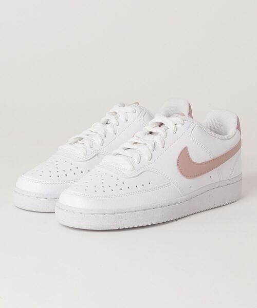 NIKE(ナイキ)の「NIKE ナイキ W COURT VISION LO NN コート ビジョン LO NN WDH3158 102WHITE/PINKOX(スニーカー・レディース・ホワイト・22.0cm/22.5cm/23.0cm/23.5cm/24.0cm/24.5cm/25.0cm/25.5cm/26.0cm/27.0cm/28.0cm/26.5cm/27.5cm)」の4枚目の写真