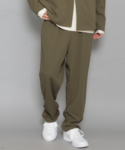 CERCA（チェルカ）の「BG/カットジョーゼット 1タック トラウザー（スラックス・メンズ・チャコールグレー/ブラック/ベージュ/ネイビー/ブラウン/グレー/オリーブ/ライトブラウン/カーキ系1・SMALL/MEDIUM/LARGE/X-LARGE/XX-LARGE）」の8枚目の写真