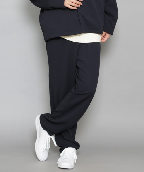 CERCA（チェルカ）の「BG/カットジョーゼット 1タック トラウザー（スラックス・メンズ・チャコールグレー/ブラック/ベージュ/ネイビー/ブラウン/グレー/オリーブ/ライトブラウン/カーキ系1・SMALL/MEDIUM/LARGE/X-LARGE/XX-LARGE）」の9枚目の写真