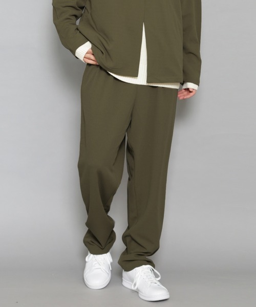 CERCA（チェルカ）の「BG/カットジョーゼット 1タック トラウザー（スラックス・メンズ・チャコールグレー/ブラック/ベージュ/ネイビー/ブラウン/グレー/オリーブ/ライトブラウン/カーキ系1・SMALL/MEDIUM/LARGE/X-LARGE/XX-LARGE）」の7枚目の写真