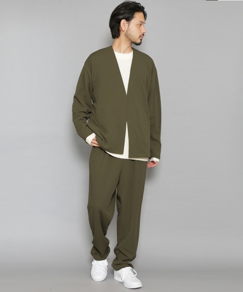 CERCA（チェルカ）の「BG/カットジョーゼット 1タック トラウザー（スラックス・メンズ・チャコールグレー/ブラック/ベージュ/ネイビー/ブラウン/グレー/オリーブ/ライトブラウン/カーキ系1・SMALL/MEDIUM/LARGE/X-LARGE/XX-LARGE）」の13枚目の写真