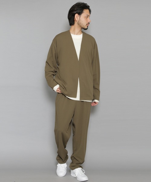 CERCA（チェルカ）の「BG/カットジョーゼット 1タック トラウザー（スラックス・メンズ・チャコールグレー/ブラック/ベージュ/ネイビー/ブラウン/グレー/オリーブ/ライトブラウン/カーキ系1・SMALL/MEDIUM/LARGE/X-LARGE/XX-LARGE）」の22枚目の写真