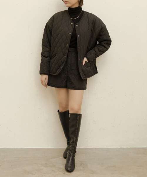 VRIA CHARME（バリアシャルム）の「キルティングショートパンツ（その他パンツ・レディース・ホワイト/ブラック・FREE）」の6枚目の写真