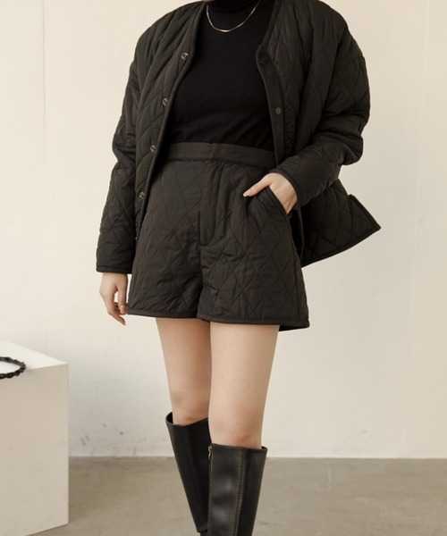 VRIA CHARME（バリアシャルム）の「キルティングショートパンツ（その他パンツ・レディース・ホワイト/ブラック・FREE）」の9枚目の写真