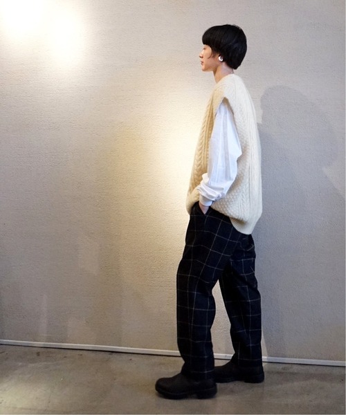 セール】サキソニーチェック サルエルパンツ◇（その他パンツ