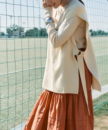 ｵｰﾊﾞｰｻｲｽﾞﾍﾞﾙﾄ付ﾆｯﾄﾍﾞｽﾄ