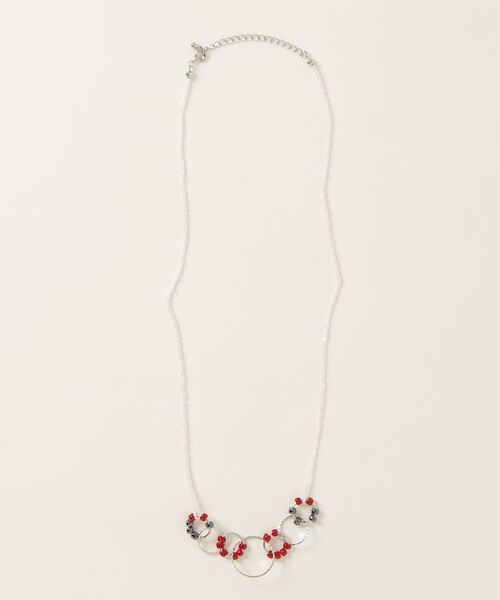 MATSUNO GLASS BEADS(マツノグラスビーズ)の「【MATSUNO GLASS BEADS/松野グラスビーズ】Halo Necklace NE92M(ネックレス・レディース・グリーン/ゴールド/ブラック/ブラウン/シルバー/ターコイズブルー/レッド/ピンク・FREE)」の6枚目の写真