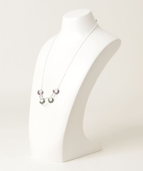 MATSUNO GLASS BEADS(マツノグラスビーズ)の「【MATSUNO GLASS BEADS/松野グラスビーズ】Halo Necklace NE92M(ネックレス・レディース・グリーン/ゴールド/ブラック/ブラウン/シルバー/ターコイズブルー/レッド/ピンク・FREE)」の9枚目の写真