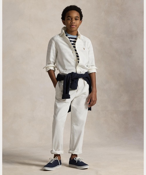 POLO RALPH LAUREN CHILDRENSWEAR(ポロ ラルフ ローレン チルドレンズウェア)の「コットン オックスフォード シャツ(シャツ/ブラウス・キッズ・ホワイト・S/M/L/XL)」の5枚目の写真