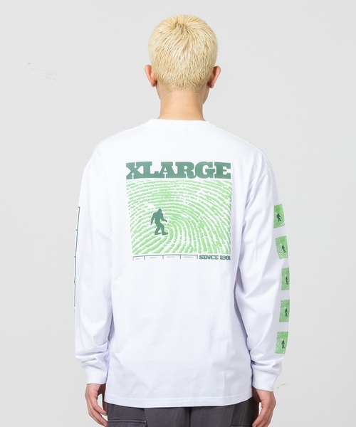 XLARGE(エクストララージ)の「XL IDENTITY L/S TEE(Tシャツ/カットソー・メンズ・ホワイト/ブラック/オレンジ・S/M/L/XL)」の1枚目の写真