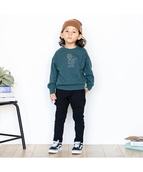 BREEZE(ブリーズ)の「WEB限定 もっとストレッチあったかテーパードパンツ 10分丈(その他パンツ・キッズ・ブラック/ブラウン/レインボー/インディゴブルー/キャメル/ダークグリーン/ベージュ・140/120/110/150/100/130/90)」の8枚目の写真