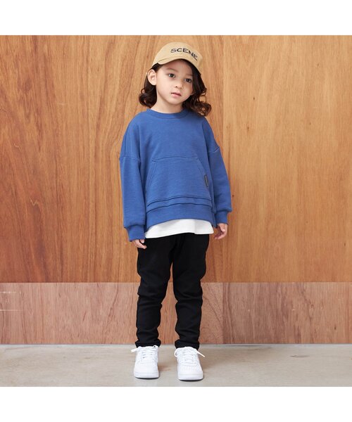 BREEZE(ブリーズ)の「WEB限定 もっとストレッチあったかテーパードパンツ 10分丈(その他パンツ・キッズ・ブラック/ブラウン/レインボー/インディゴブルー/キャメル/ダークグリーン/ベージュ・140/120/110/150/100/130/90)」の11枚目の写真