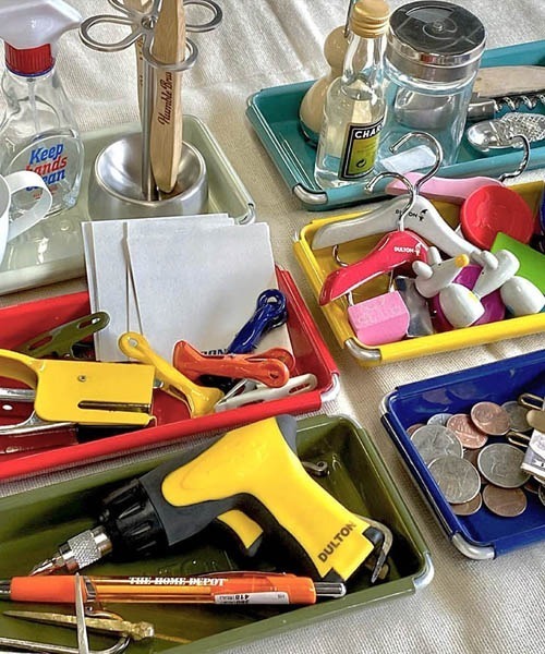 DULTON（ダルトン）の「DESKTOP TRAY/デスクトップ トレイ（収納グッズ・メンズ・グリーン系その他/レッド/オリーブ/イエロー/アイボリー/ネイビー/ブラウン・FREE）」の11枚目の写真