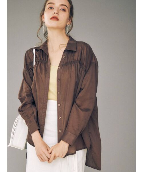 MERCURYDUO（マーキュリーデュオ）の「カップ付バックオープンクロスキャミ（Tシャツ/カットソー・レディース・ブラック/オフホワイト/ライム・FREE）」の21枚目の写真