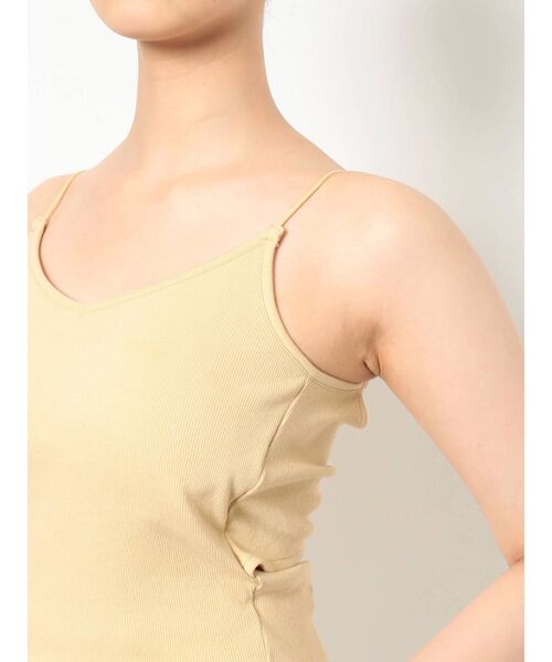 MERCURYDUO（マーキュリーデュオ）の「カップ付バックオープンクロスキャミ（Tシャツ/カットソー・レディース・ブラック/オフホワイト/ライム・FREE）」の11枚目の写真