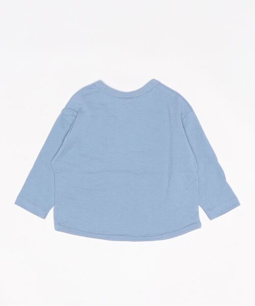 DILASH(ディラッシュ)の「ユニークフェイス ロンT(Tシャツ/カットソー・キッズ・サックスブルー/オフホワイト/ブラウン・130/110/120/150/140/100/90/80)」の7枚目の写真