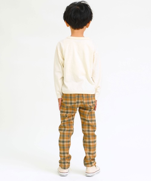 DILASH(ディラッシュ)の「ユニークフェイス ロンT(Tシャツ/カットソー・キッズ・サックスブルー/オフホワイト/ブラウン・130/110/120/150/140/100/90/80)」の9枚目の写真