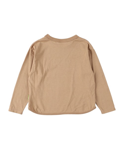 DILASH(ディラッシュ)の「ユニークフェイス ロンT(Tシャツ/カットソー・キッズ・サックスブルー/オフホワイト/ブラウン・130/110/120/150/140/100/90/80)」の6枚目の写真
