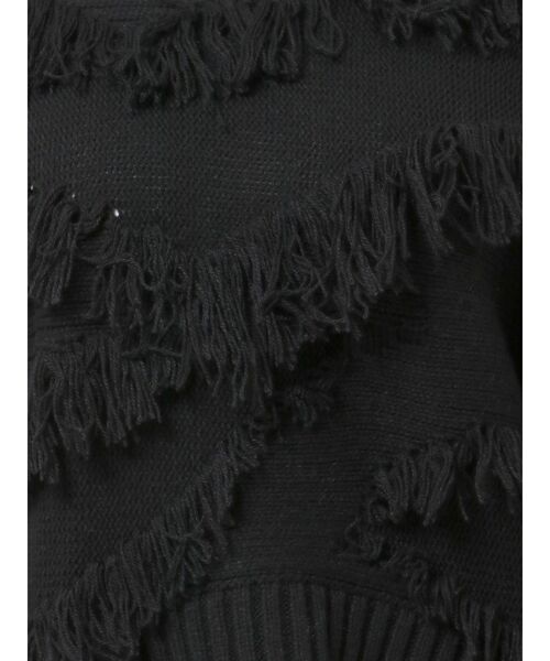 EMODA(エモダ)の「ランダムフリンジショートニット(ニット/セーター・レディース・ブラック/ブルー/アイボリー・FREE)」の18枚目の写真