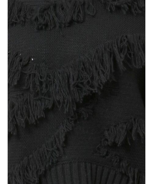 EMODA(エモダ)の「ランダムフリンジショートニット(ニット/セーター・レディース・ブラック/ブルー/アイボリー・FREE)」の21枚目の写真