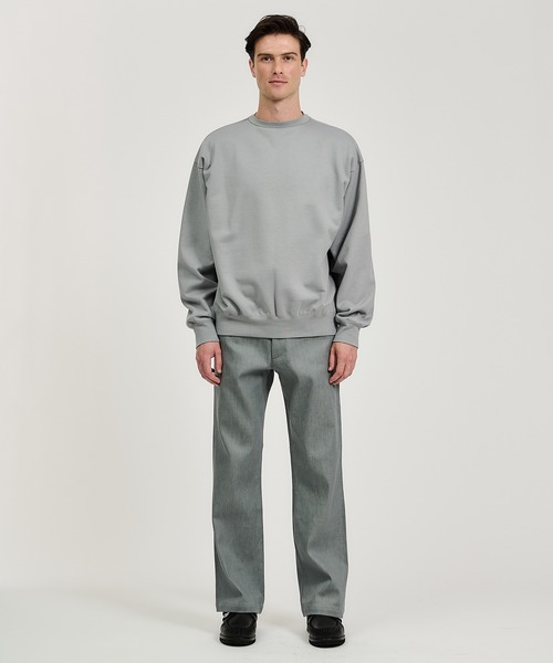 pium ピウム ダブルラインオーバーサイズスウェット グレー IMG_1697.png?v=1724066245&