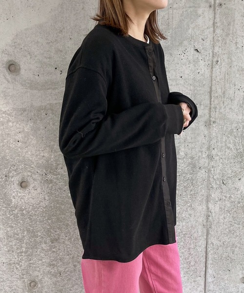 select MOCA by sayo(セレクトモカバイサヨ)の「2022 SS ノーカラーサーマルカットソー(Tシャツ/カットソー・レディース・ブラック/ホワイト/ベージュ・FREE)」の13枚目の写真