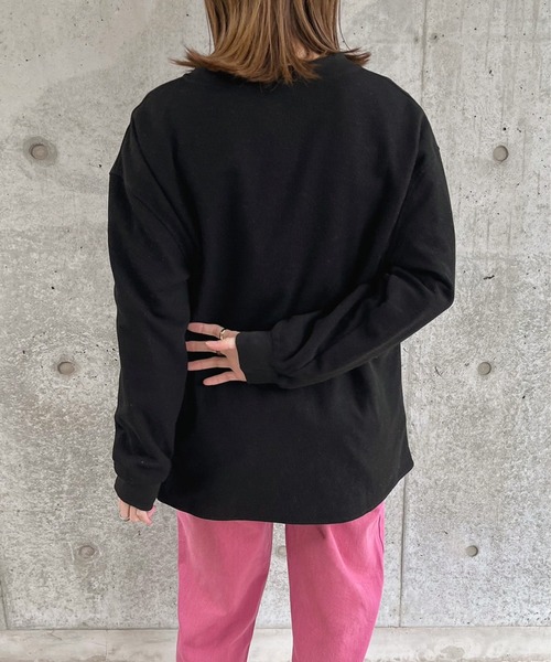 select MOCA by sayo(セレクトモカバイサヨ)の「2022 SS ノーカラーサーマルカットソー(Tシャツ/カットソー・レディース・ブラック/ホワイト/ベージュ・FREE)」の15枚目の写真