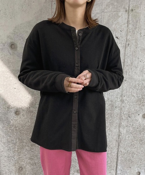 select MOCA by sayo(セレクトモカバイサヨ)の「2022 SS ノーカラーサーマルカットソー(Tシャツ/カットソー・レディース・ブラック/ホワイト/ベージュ・FREE)」の16枚目の写真