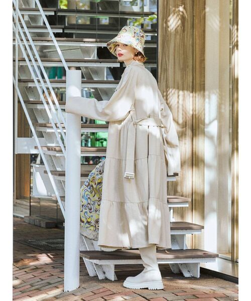 jouetie（ジュエティ）の「ライダースティアードコート（ワンピース