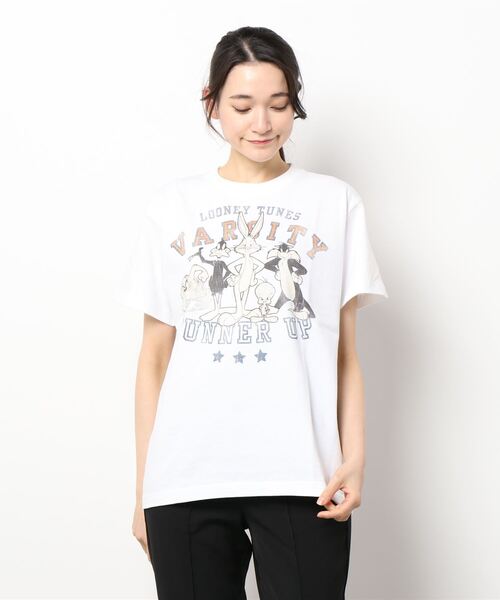 ACCOMMODE（アコモデ）の「ルーニー・テューンズ /Tシャツ（集合）（Tシャツ/カットソー・レディース・ホワイト・FREE）」の3枚目の写真