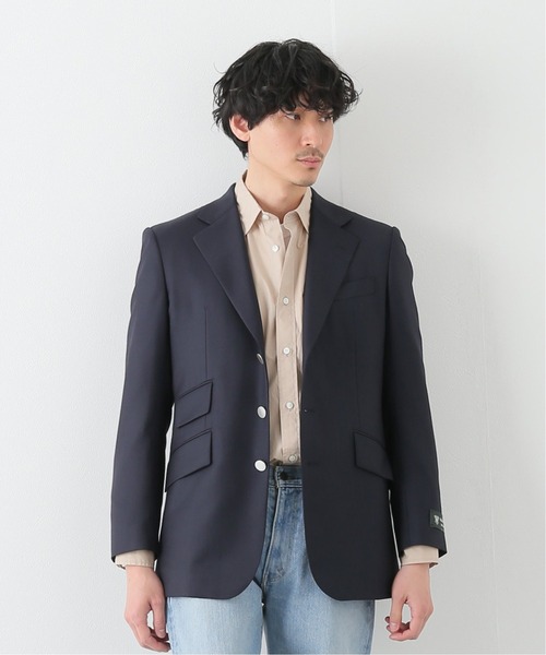 EDIFICE SELECT(エディフィスセレクト)の「【Archive&Style / アーカイブ&スタイル】for EDIFICE Hacking ブレザー(テーラードジャケット・メンズ・ネイビー・SMALL/MEDIUM/LARGE)」の1枚目の写真