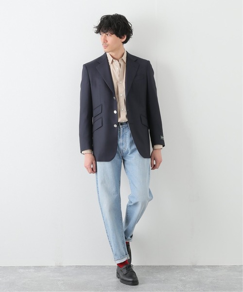 EDIFICE SELECT(エディフィスセレクト)の「【Archive&Style / アーカイブ&スタイル】for EDIFICE Hacking ブレザー(テーラードジャケット・メンズ・ネイビー・SMALL/MEDIUM/LARGE)」の2枚目の写真