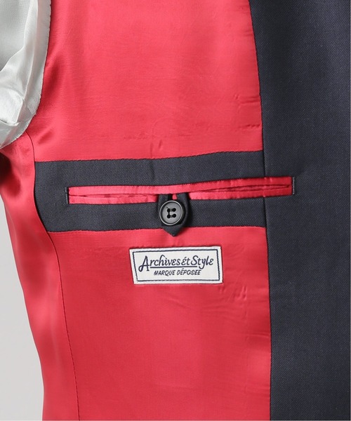 EDIFICE SELECT(エディフィスセレクト)の「【Archive&Style / アーカイブ&スタイル】for EDIFICE Hacking ブレザー(テーラードジャケット・メンズ・ネイビー・SMALL/MEDIUM/LARGE)」の19枚目の写真