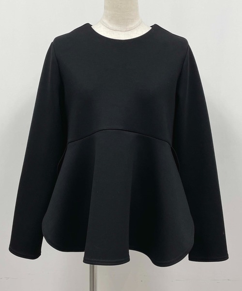 PICCIN(ピッチン)の「ボンディング切替えプルオーバー(Tシャツ/カットソー・レディース・ブラック/オフホワイト/ブルー・M)」の7枚目の写真