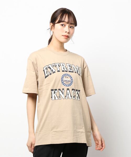 B.I.D.(ビーアイディー)の「《Bl》半袖プリントTシャツ コットン100%(Tシャツ/カットソー・レディース・ホワイト/ベージュ/スミクロ・LARGE/MEDIUM/FREE)」の6枚目の写真