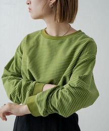 Kastane | 【WEB限定】リンガーボーダーBIGロンT(Tシャツ/カットソー)