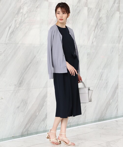 SOUP（スープ）の「◆リボン取り外し可・洗える/リネンライクワンピース（ワンピース・レディース・ネイビー/サンドベージュ/ライトベージュ・11/15 /13/09）」の7枚目の写真