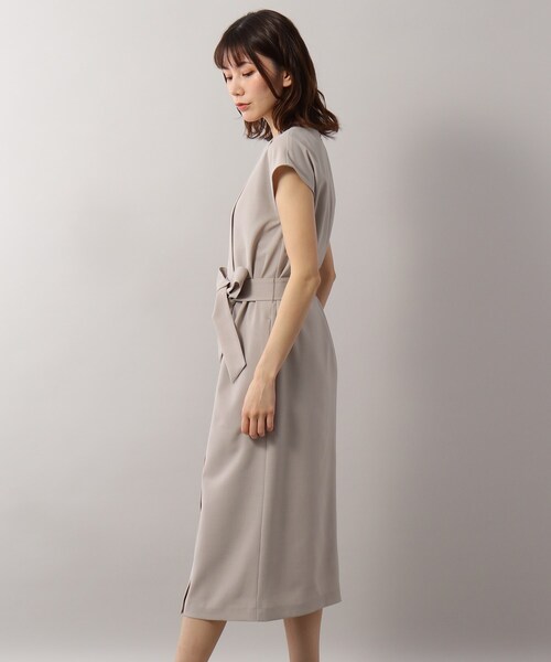 SOUP（スープ）の「◆リボン取り外し可・洗える/リネンライクワンピース（ワンピース・レディース・ネイビー/サンドベージュ/ライトベージュ・11/15 /13/09）」の15枚目の写真