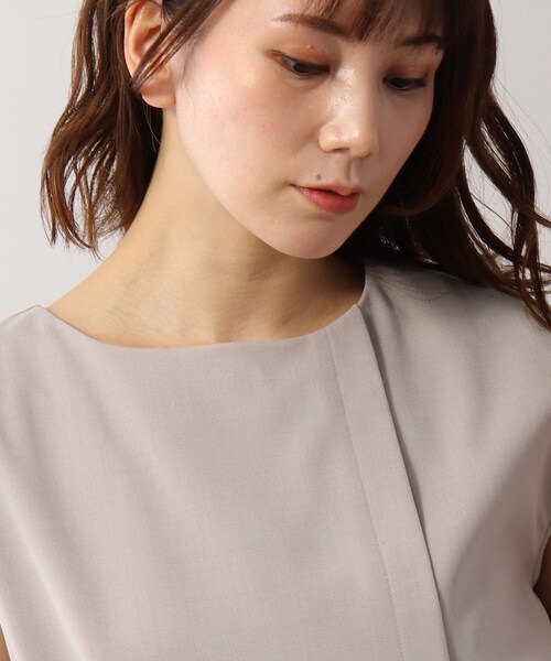 SOUP（スープ）の「◆リボン取り外し可・洗える/リネンライクワンピース（ワンピース・レディース・ネイビー/サンドベージュ/ライトベージュ・11/15 /13/09）」の17枚目の写真