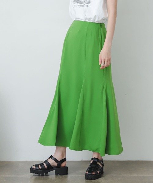 SENSE OF PLACE by URBAN RESEARCH（センスオブプレイスバイアーバンリサーチ）の「マーメイドナロースカート（スカート・レディース・ライトブルー/ブラック/ピンクベージュ/ライトベージュ/ホワイト系その他/ブラック系その他/グリーン・ONE）」の8枚目の写真